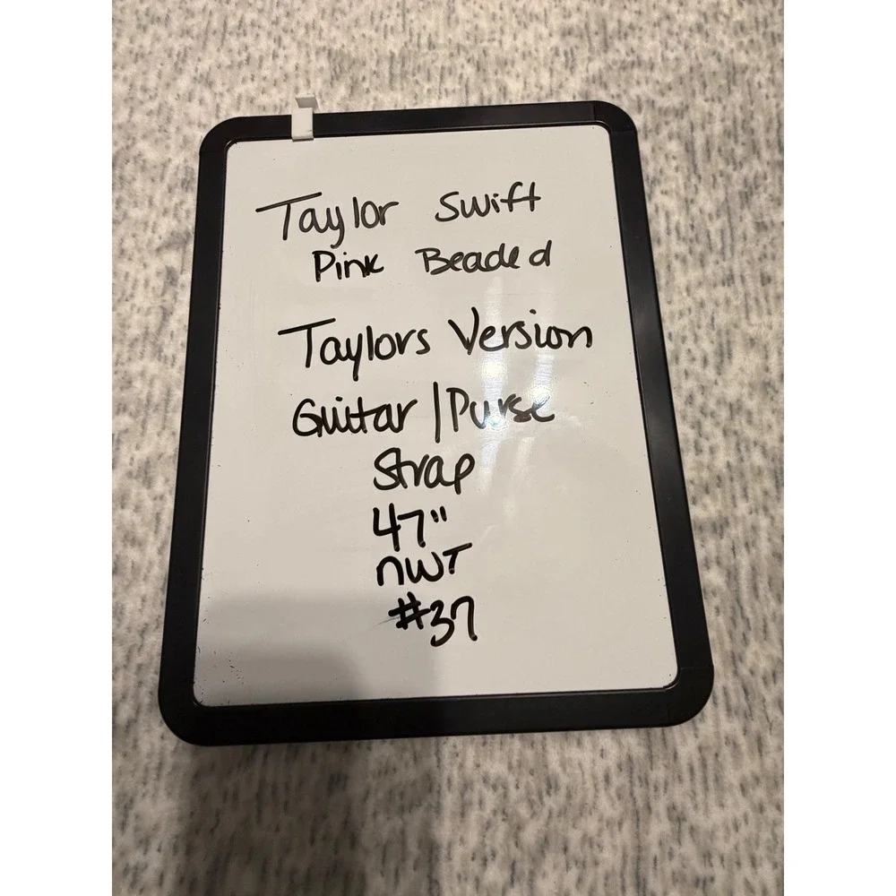 Taylor Swift Eras Tour‎ Beaded guitar or purse strap Pink TAYLORS VERSION NWT 47